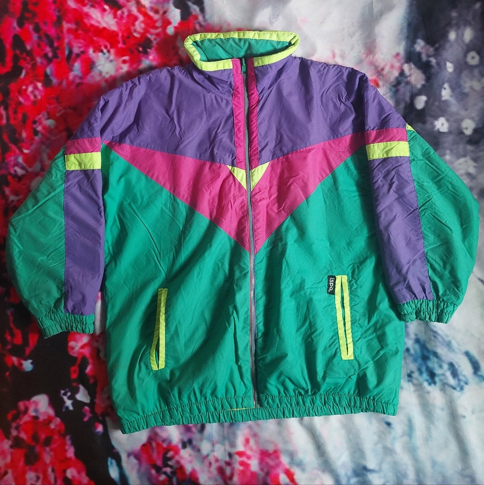 90's ISPO Multi-Color Reversible Ski Coat
